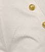 Color:Ivory - Image 4 - High Rise Wide Leg Gold Button Coordinating Sailor Jeans