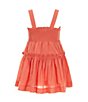 Color:Rose Coral - Image 2 - Little Girls 2T-6X Sleeveless Smocked Dress