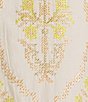 Color:Daffodil - Image 3 - Split V-Neck Ruffle Cap Sleeve Tiered Embroidered Mini Dress