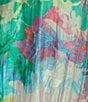 Color:Organza Bloom - Image 3 - Brooke Watercolor Floral Long Sheer Sleeve V-Neck Maxi Dress