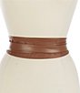 Color:Sepia - Image 1 - 3#double; Classic Wrap Leather Belt