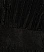 Color:Black - Image 3 - Pleated V-Neck Short Sleeve Midi Dress