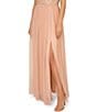 Color:Blush - Image 4 - Beaded Mesh Off-the-Shoulder Gown