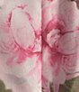 Color:Pink Multi - Image 5 - Organza Floral Print Surplice V-Neck Sleeveless Tie Front Wide Leg Jumpsuit