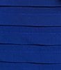 Color:Violet Cobalt - Image 3 - Stretch Jersey Scoop Neckline Chiffon Cape Back Dress