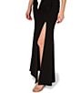 Color:Black Ivory - Image 4 - Two Tone V-Neck Bow Knot Front Sleeveless Gown