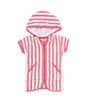 Color:Pink - Image 1 - Baby Girls 3-24 Months Hooded Short Sleeve Swim Coverup