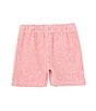 Color:Red - Image 2 - Little Boys 2T-6 Ticking Stripe Pull-On Shorts