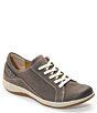 Color:Warm Grey - Image 1 - Dana Lace-Up Leather Braided Detail Oxfords