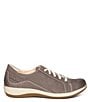 Color:Warm Grey - Image 2 - Dana Lace-Up Leather Braided Detail Oxfords