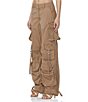 Color:Washed Walnut - Image 3 - Pascal Baggy Wide Leg Cargo Pants