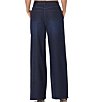 Color:Deep Ocean Blue - Image 2 - Ronny Denim Rhinestone High Rise Relaxed Wide Leg Coordinating Jeans