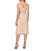 Color:Champagne - Image 2 - Beaded Mesh Sweetheart Neck Sleeveless Cocktail Dress