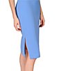 Color:Cool Water - Image 4 - Stretch Crepe Strapless Beaded Trim Sheath Dress