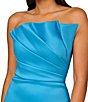 Color:Ocean Blue - Image 3 - Stretch Mikado Strapless Sleeveless Mermaid Gown