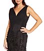 Color:Black - Image 3 - V-Neck Sleeveless Front Slit Gown