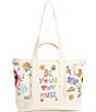 Color:Natural - Image 1 - X iscreamcolour Be Your Own Muse Tote Bag