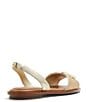 Color:Gold - Image 3 - Agreinwan Raffia Slingback Flat Sandals