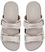Color:Metallic Silver - Image 5 - Coralina Metallic Slide Sandals