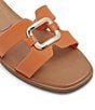 Color:Orange - Image 5 - Nydaokin Leather Metal Hardware Slide Sandals