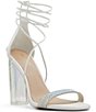 Color:Clear - Image 1 - Onardonia Rhinestone Dress Sandals