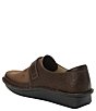 Color:Choco Luster - Image 3 - Brenna Embossed Leather and Suede Monk Strap Slip-Ons