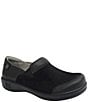 Color:Sueded Dream Fit - Image 1 - Keli Leather And Dream Fit Knit Clogs