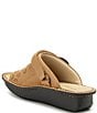 Color:Fawn - Image 3 - Klover Perforated Leather Convertible Platform Slides