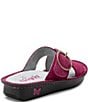 Color:Magenta - Image 2 - Vanya Suede Slide Sandals