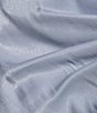 Color:Hydrangea - Image 4 - 3/4 Sleeve Collar Neck Shimmer Satin Blouse