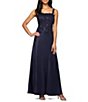 Color:Midnight - Image 3 - Petite Size Sequin A-Line 2-Piece Jacket Dress