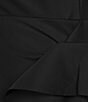 Color:Black - Image 3 - Sleeveless Embellished Halter Neck Cascade Ruffle Sheath Dress