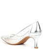 Color:Silver/Clear - Image 3 - Amelie Clear Rhinestone Pumps