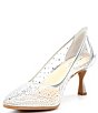 Color:Silver/Clear - Image 4 - Amelie Clear Rhinestone Pumps