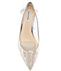 Color:Silver/Clear - Image 5 - Amelie Clear Rhinestone Pumps
