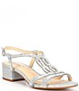 Color:Silver - Image 1 - Cymone Rhinestone Dress Sandals