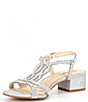 Color:Silver - Image 4 - Cymone Rhinestone Dress Sandals