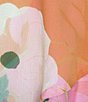 Color:Rose - Image 3 - Diana Chiffon Floral Long Sleeve Deep Surplice V-Neck High-Low Hem Midi Dress