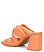 Color:Orange Citrus - Image 3 - Quimby Raffia Slide Sandals