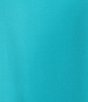 Color:Turquoise - Image 6 - Crepe Luxe Sleeveless Round Neck Tank