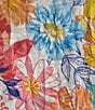 Color:Floral Multi - Image 6 - Floral Crinkle Burnout Knit V-Neck 3/4 Sleeve Tunic