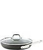 Color:Black - Image 1 - HA1 Hard-Anodized Nonstick Fry Pan with Lid