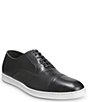 Color:Black - Image 1 - Men's Park Leather Cap Toe Dress Sneakers