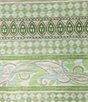 Color:Paisley Stripe - Image 4 - Plus Size Embellished Paisley Stripe 3/4 Flare Sleeve Keyhole Neck Knit top
