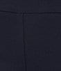 Color:True Navy - Image 6 - Plus Size Inset Hem Detail Pull-On Straight Leg Crop Pants