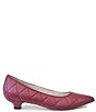 Color:Borgagna Parmasoft - Image 2 - Albano Leather Quilted Kitten Heel Pumps
