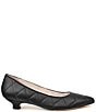 Color:Black Parmasoft - Image 2 - Albano Leather Quilted Kitten Heel Pumps