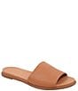 Color:Cuero - Image 1 - Fran Leather Slide Sandals
