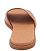 Color:Cuero - Image 3 - Fran Leather Slide Sandals