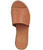Color:Cuero - Image 6 - Fran Leather Slide Sandals